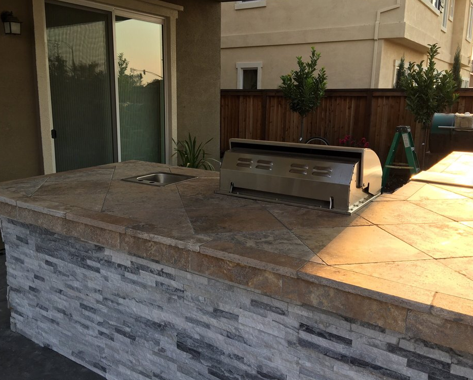 A picture of concrete countertops in Fullerton.